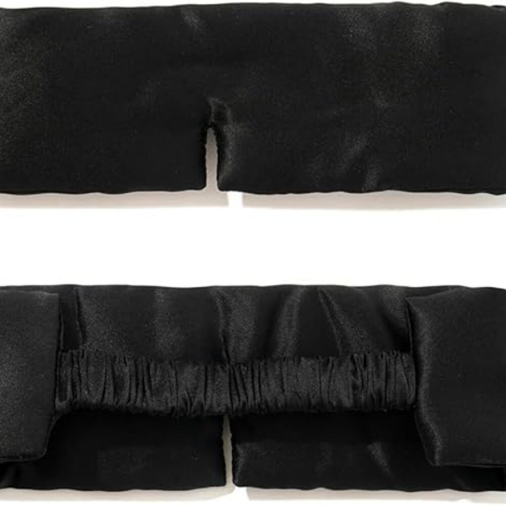 Playboy Silk Eye Mask for Comfortable Sleeping Eye Mask for Men and Women Black